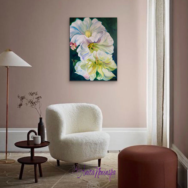'Reinvention'- Morning Glory Big Flower Painting