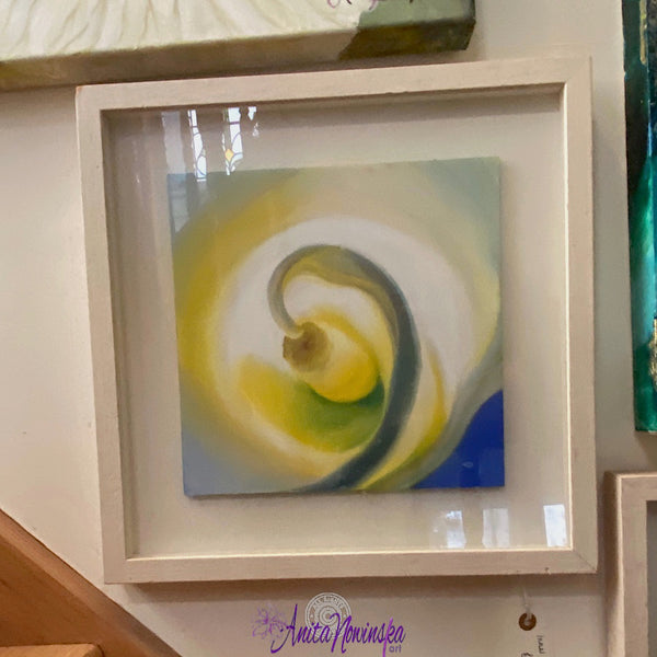Peace III - Calla / Arum Lily Flower Painting, framed original