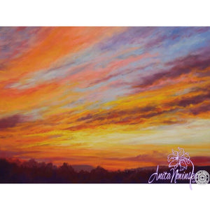 Evening Glow- Original Sunset painting
