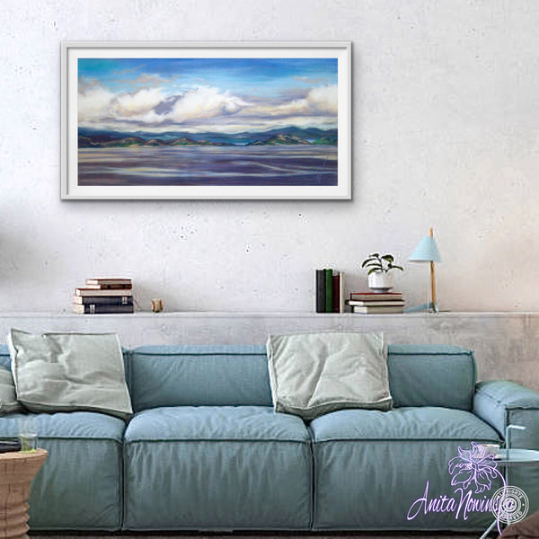 Low Tide- View to Aran, Landscape Painting