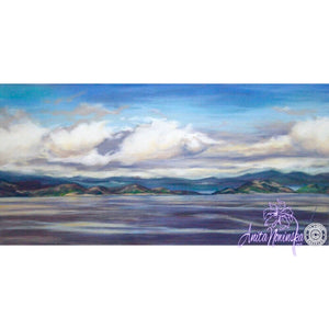 Low Tide- View to Aran, Landscape Painting