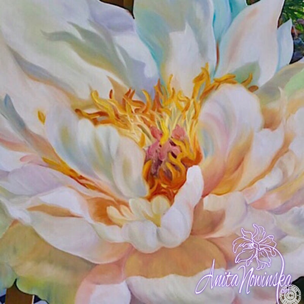 'Opulence' -Freeform Flower Oil Painting