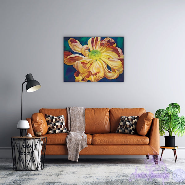 Emperor's Pride- Chrysanthemum Flower Painting