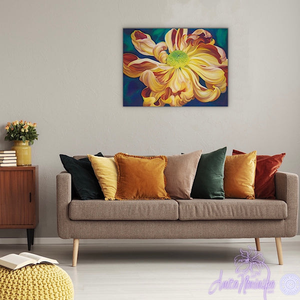 Emperor's Pride- Chrysanthemum Flower Painting