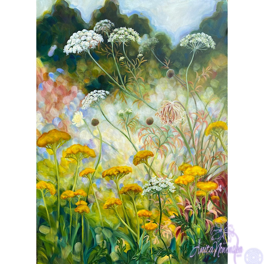 'Growth'- Wild Garden Canvas Painting – Anita Nowinska