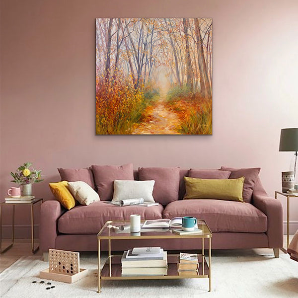 Haven- Big Woodland Path Ttree painting on canvas