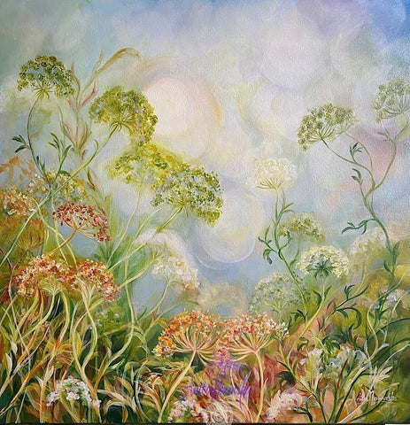 'Care'- Hedgerow Wild Flower Painting