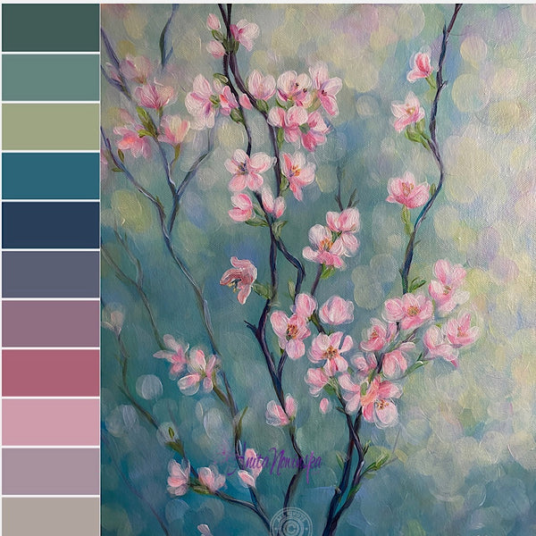 "Quickening'- blossom Painting on Canvas
