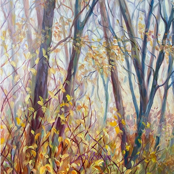 Haven- Big Woodland Path Ttree painting on canvas