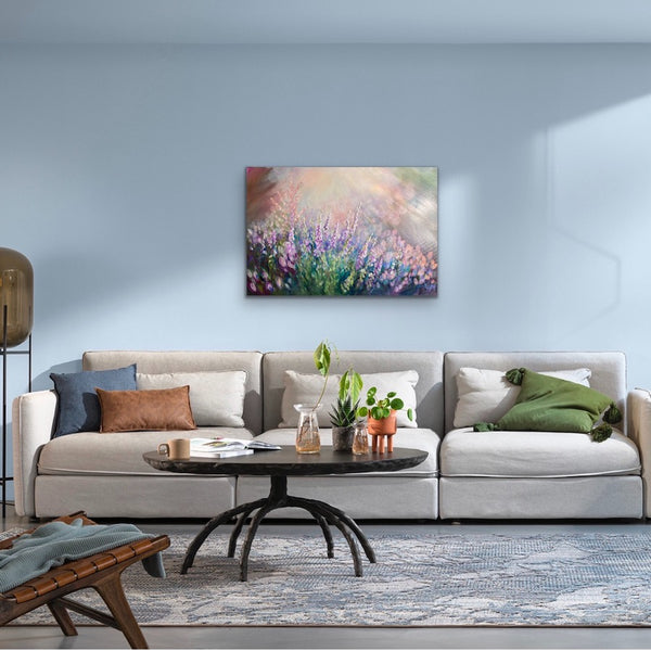 'Essence of Bring'- Winter Heather Flower Painting