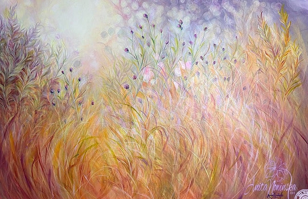 'Insight'- Sunlit Meadow painting